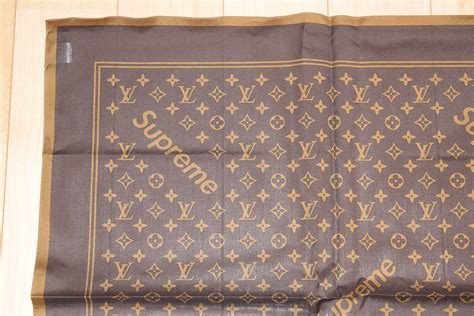 bandana supreme louis vuitton|louis vuitton headscarf.